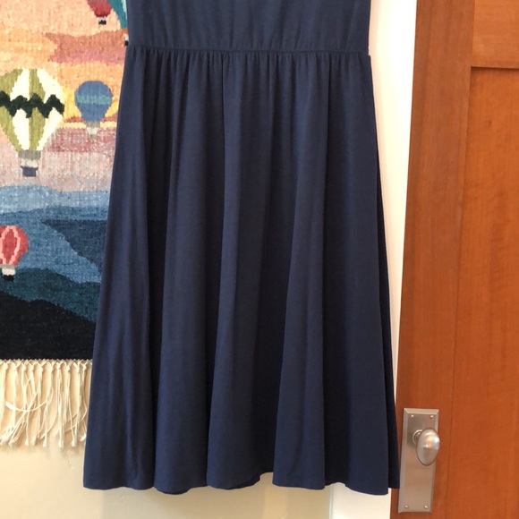 Garnet Hill Juliet Knit Dress in Navy - Picture 8 of 8